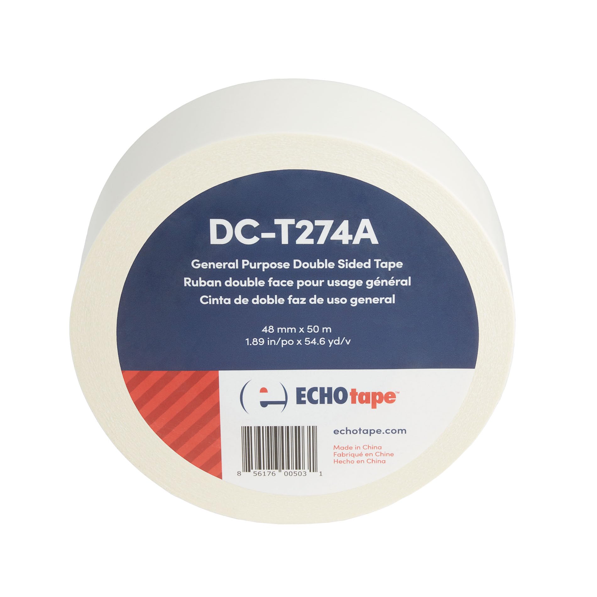 ECHOtape DC-T274A General Purpose Frosted Clear Double Sided Tape for Mounting & Bonding | Double Sided Tape for General Purpose Bonding | Thin