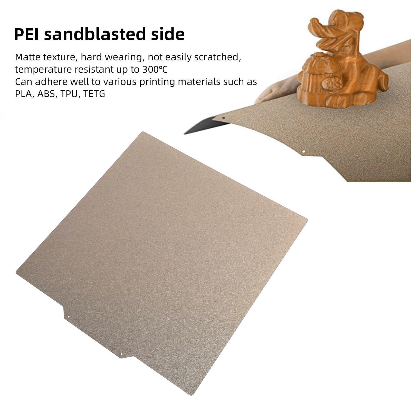 Impresora Construir Textura de la Placa PEI Cama de Impresión de Doble Cara para 2 Máximo con Textura 430x430 Mm Adecuada para 3 Máximo para 4