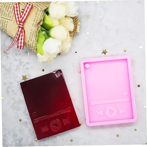 Miniatura 2 de EXCEART 2 piezas de molde para llavero colgante de arcilla llavero de resina a granel silicona moldes de fundición de silicona DIY llaveros de