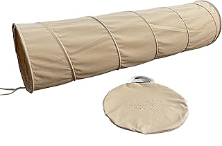 Neutral Color Kids Play Tunnel for Toddlers 1-3, Crawling Tunnel, Tunnels for Kids to Crawl Through Indoor Outdoor Pop Up Play Tent for Toddler Babies Children Girl Boy Game Toys 6ft Long.