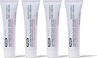 Rugby High Potency Capsaicin 0.075% Cream - Pain Relief Cream for Arthritis - 2 Oz (57g), (4 Pack)
