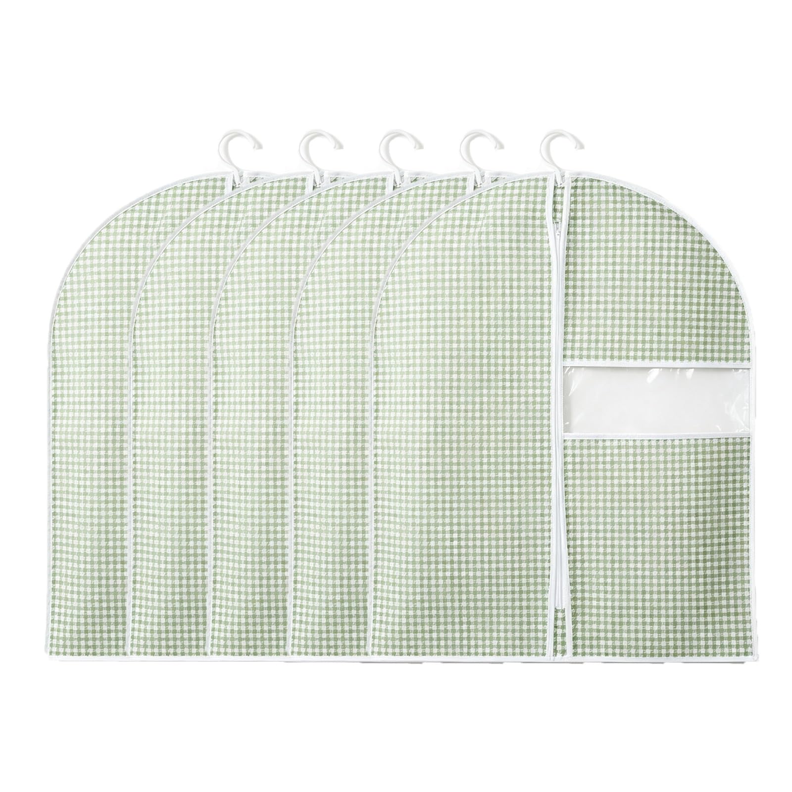 Paquete de 5 Bolsas Ropa de Tela No Tejida con Ventana Transparente.