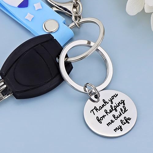 Miniatura 7 de SANNYRA Llavero de acero inoxidable con colgante de regalo inspirador para mujer