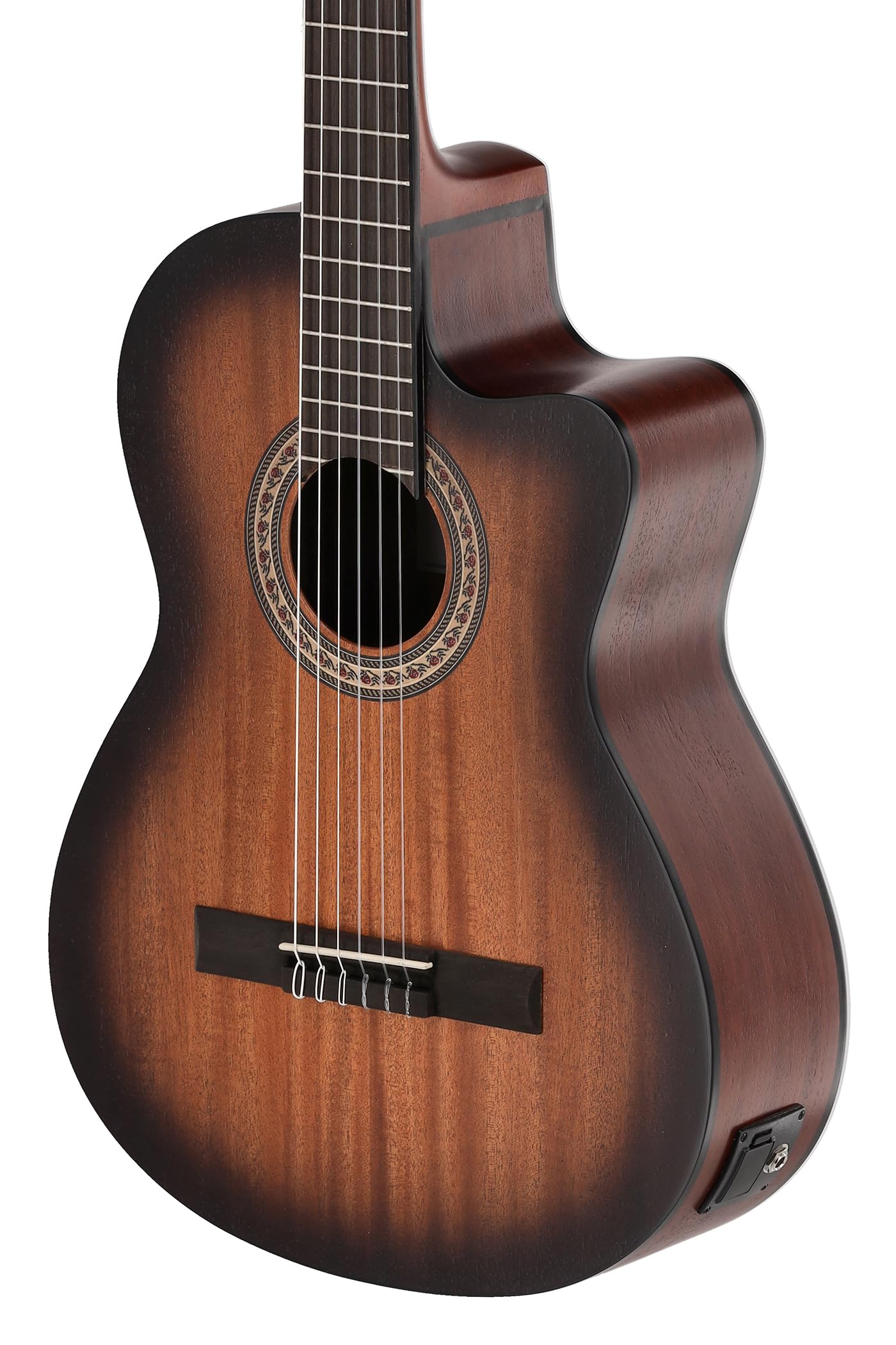LUTHIER MANUEL RODRÍGUEZ Gitara elektroakustyczna Caballero Principio Mahagony - Lita płyta wierzchnia z mahoniu Black Burst - Tył/boki z mahoniu sapelli- Preamp ETC-4 - CA-MM E