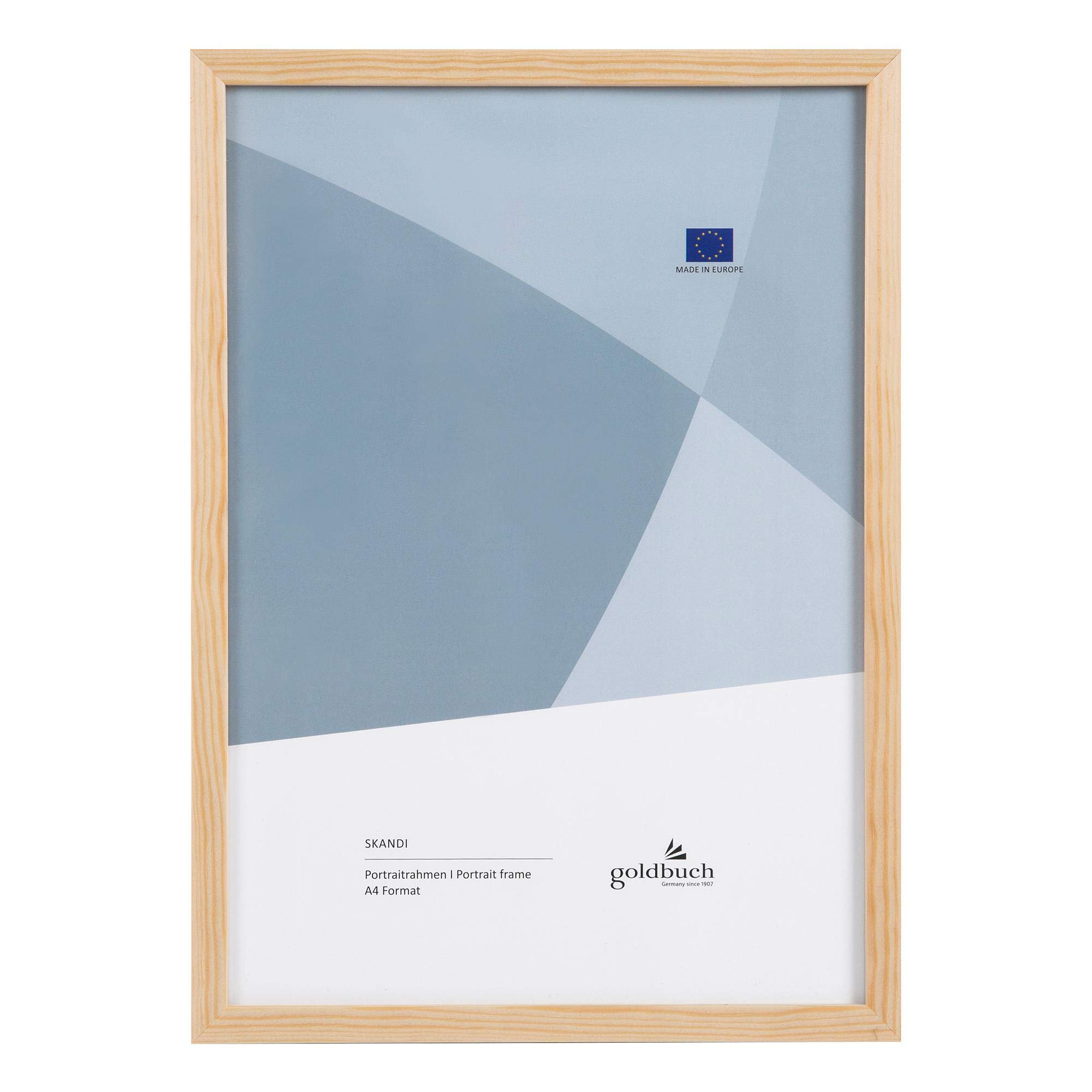 goldbuch Cornice Portafoto Skandi DIN A4 in Legno Naturale con Supporto da Parete