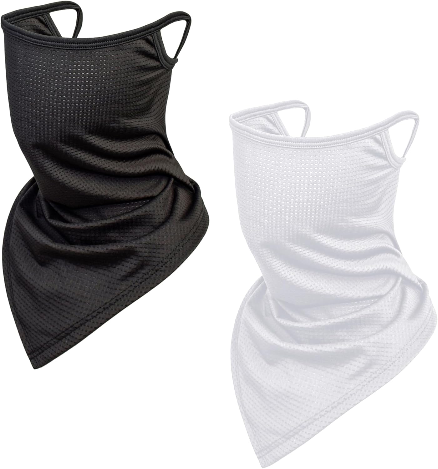 Balaclava Neck Gaiter with Ear Loops Scarf Bandana UV Sun Protection Outdoors Face Mask Cover for Women Men