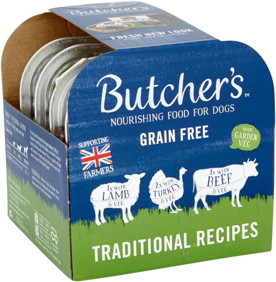 Butcher's Traditional Recipes Wet Dog Food Trays, 4 x 150g Amazon.co