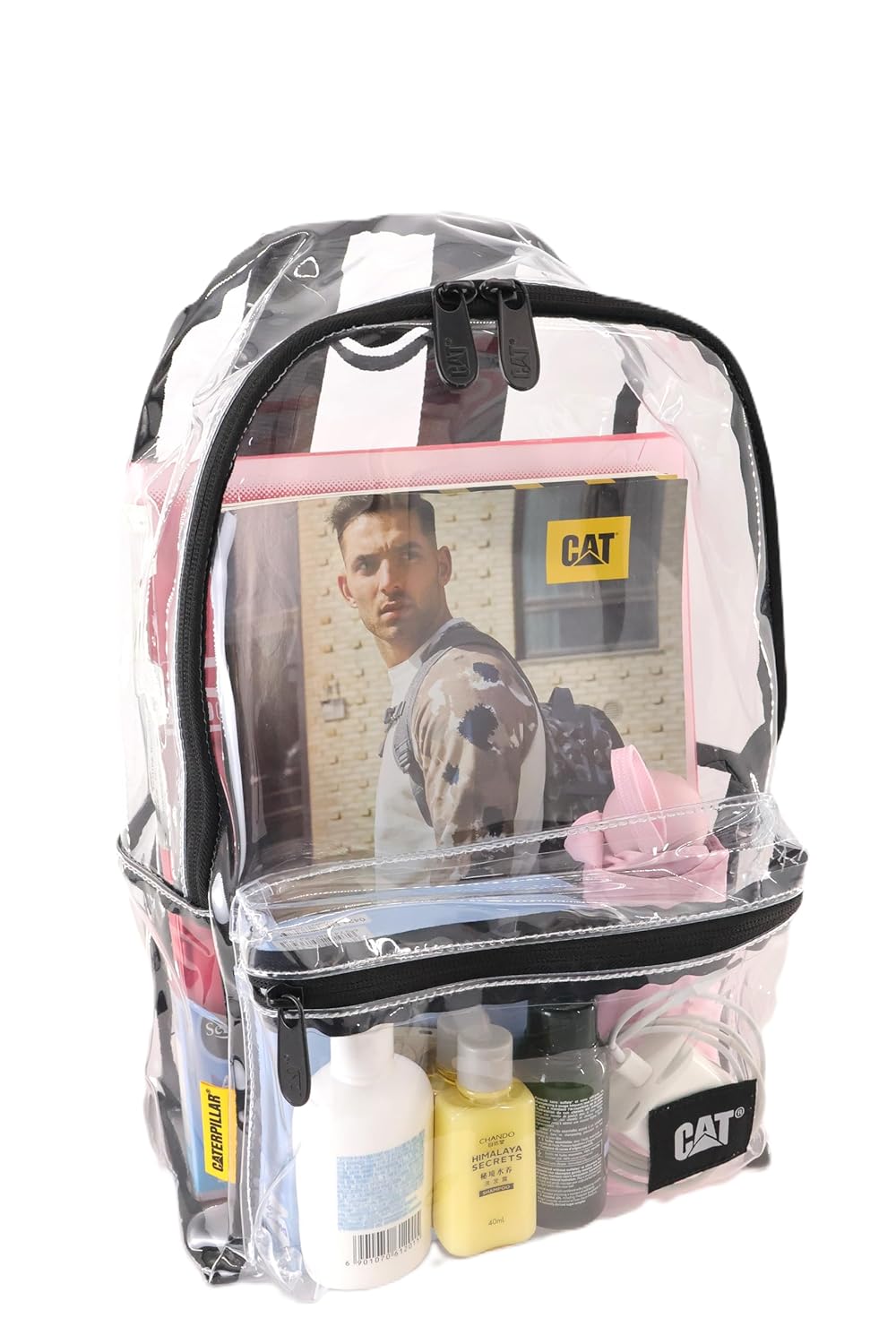 Caterpillar Clear Backpack Transparent Design Transparent backpack See Through Backpack