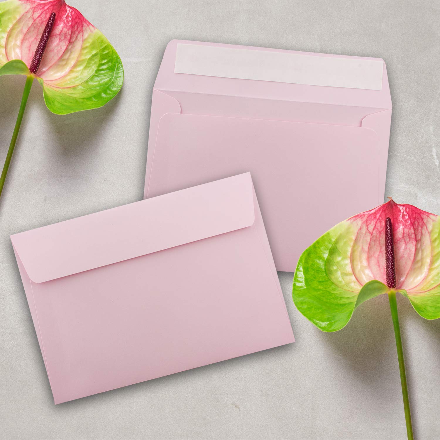 Kolorowe koperty C6 11,4 x 16,2 cm z klejem. 1000 Umschläge 16-Rosa