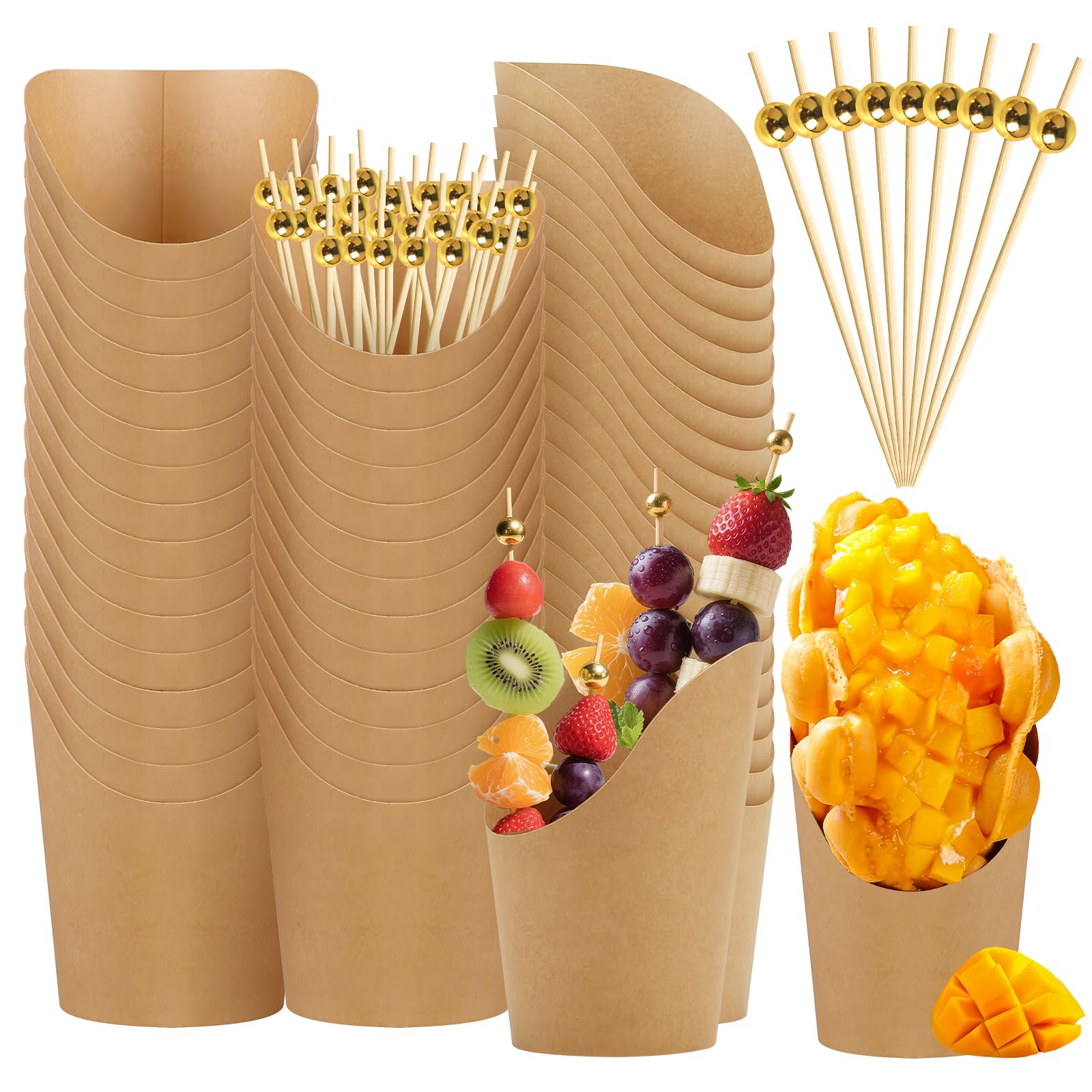 Mssushi 30 Pcs Charcuterie Cups 14 OZ with 100 Sticks