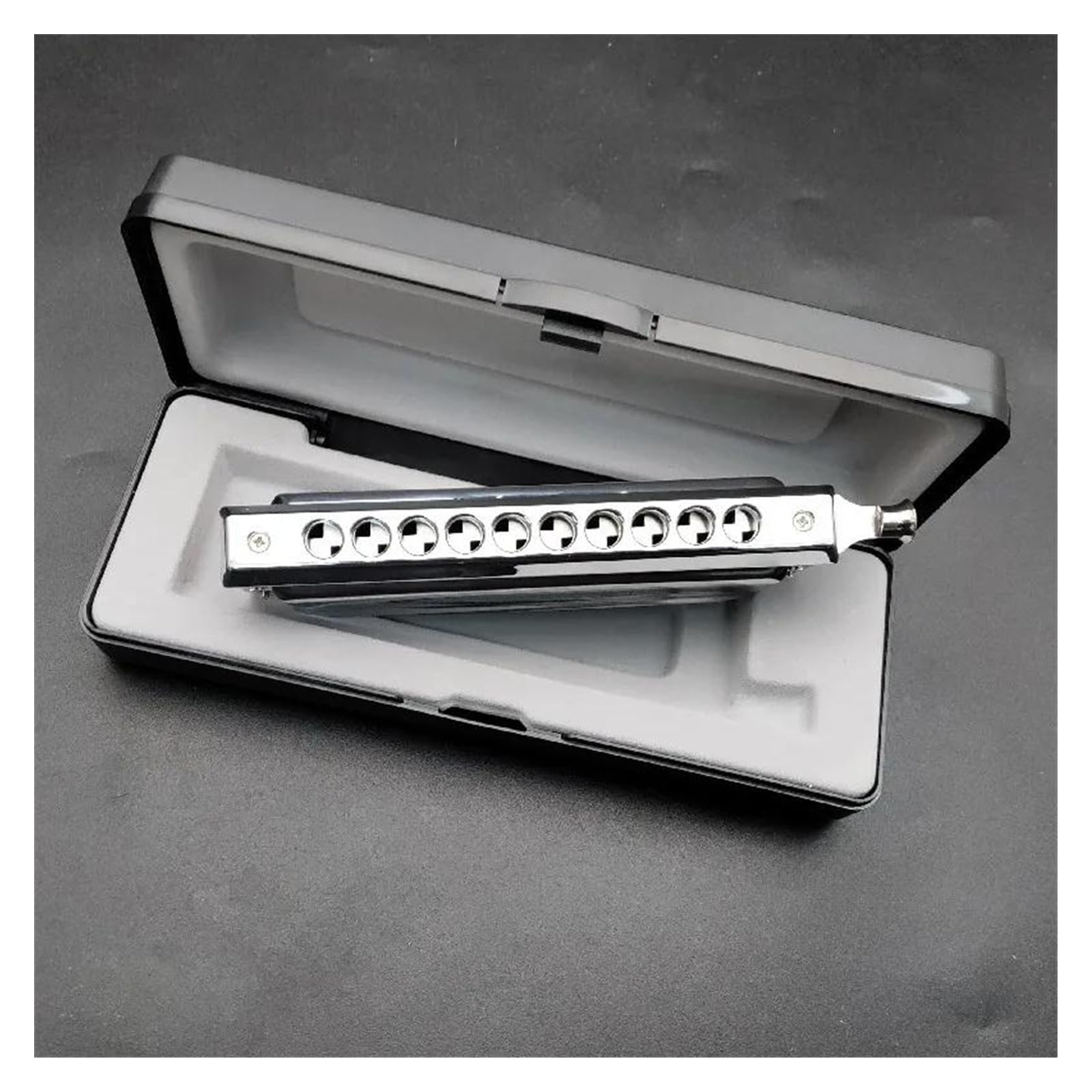 Armonica Armonica cromatica 10 fori 40 toni colore argento