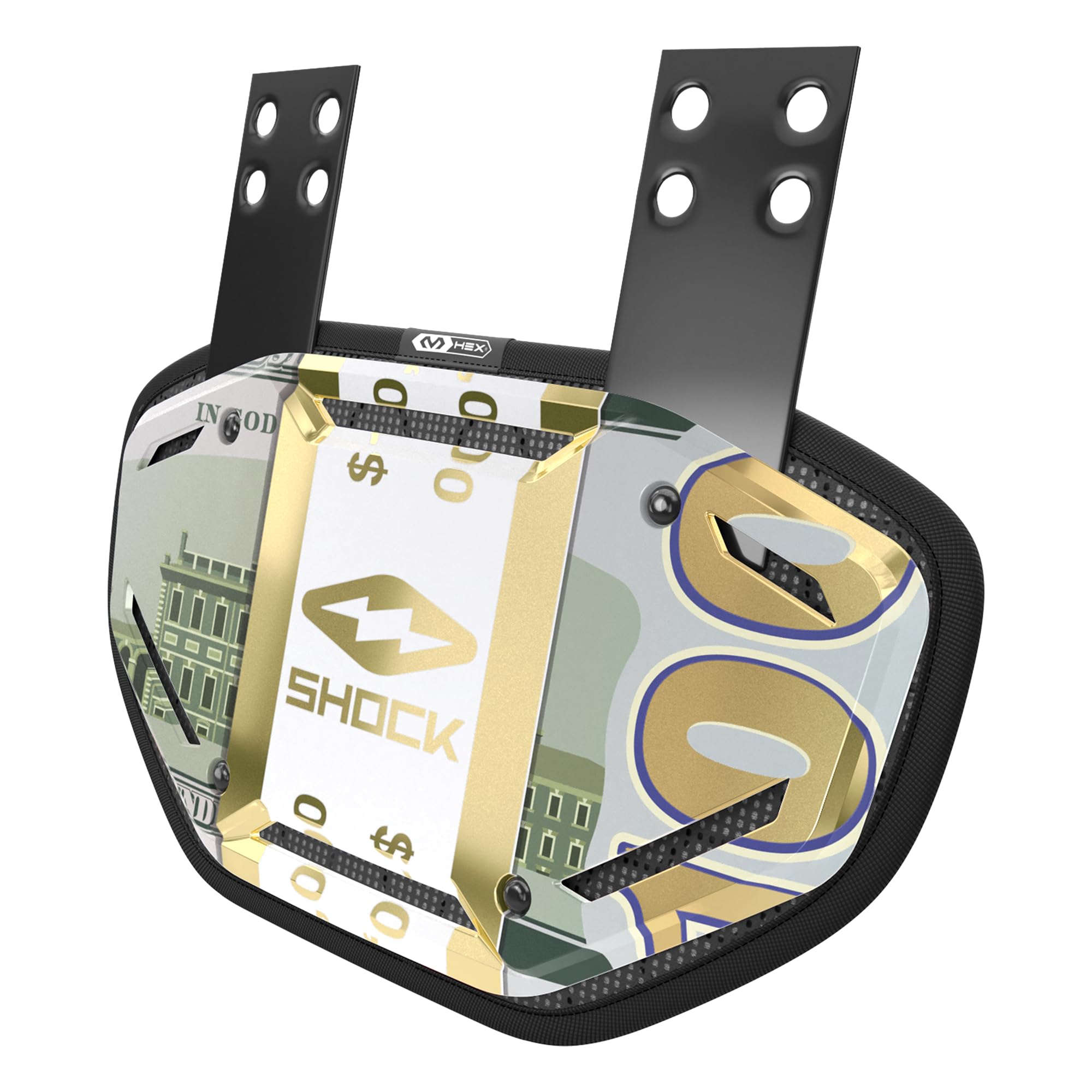 Shock Doctor Football Back Plate – Lower Back/Rear/Back Bone Protector Shield Backplate. for Youth, Adult, Kids.