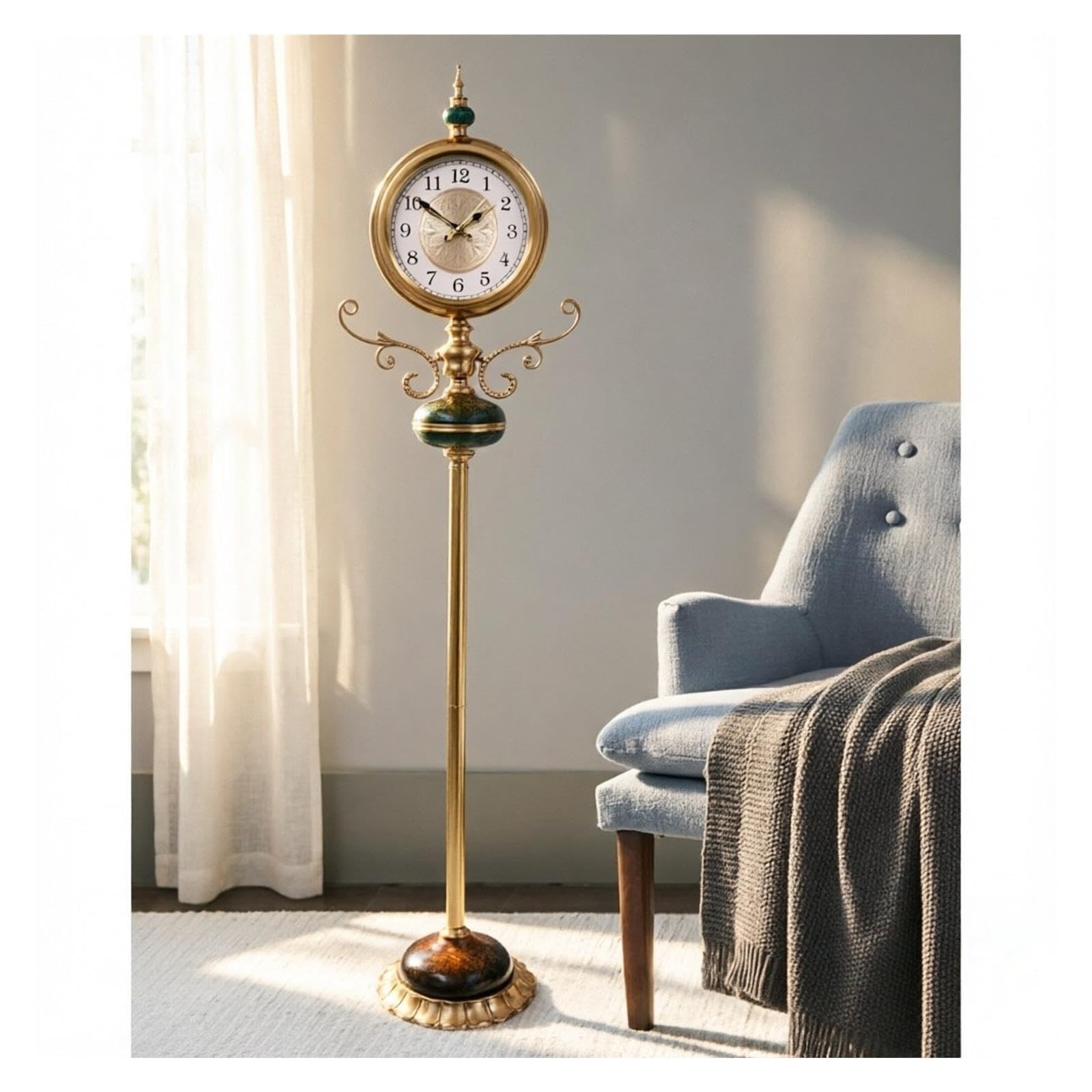 Reloj de Abuelo Reloj De Pie De Metal Número Romano Europeo