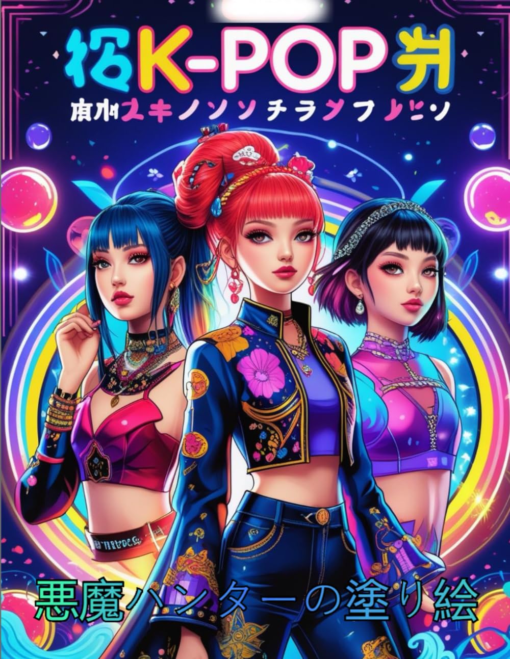 K-ΡOP 悪魔ハンターの塗り絵: ΚPOP 彩りで広がる静かな幻想世界