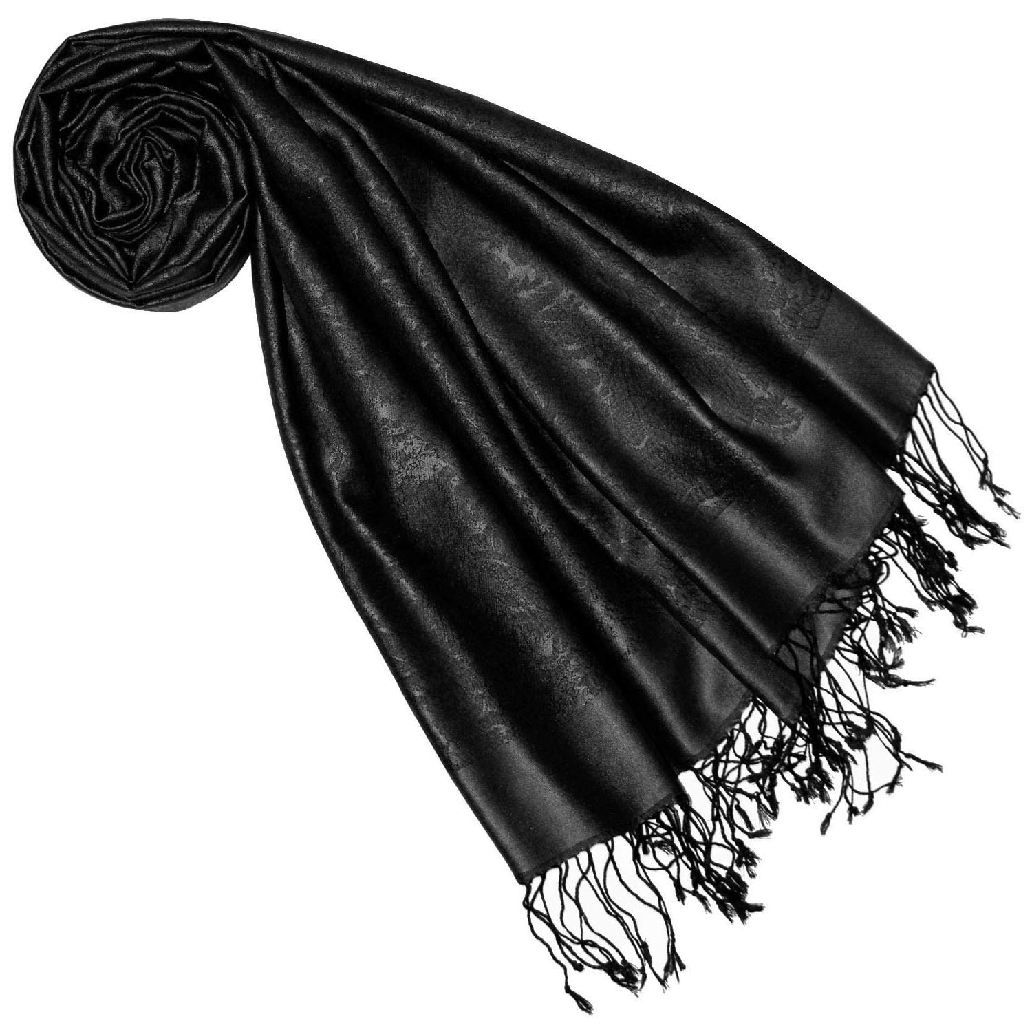 Lorenzo Cana - Damen Pashmina aus 70% Seide und 30% Viskose mit Paisleymuster, Schaltuch 70 x 190 cm, Schal Stola Damenschal Damen