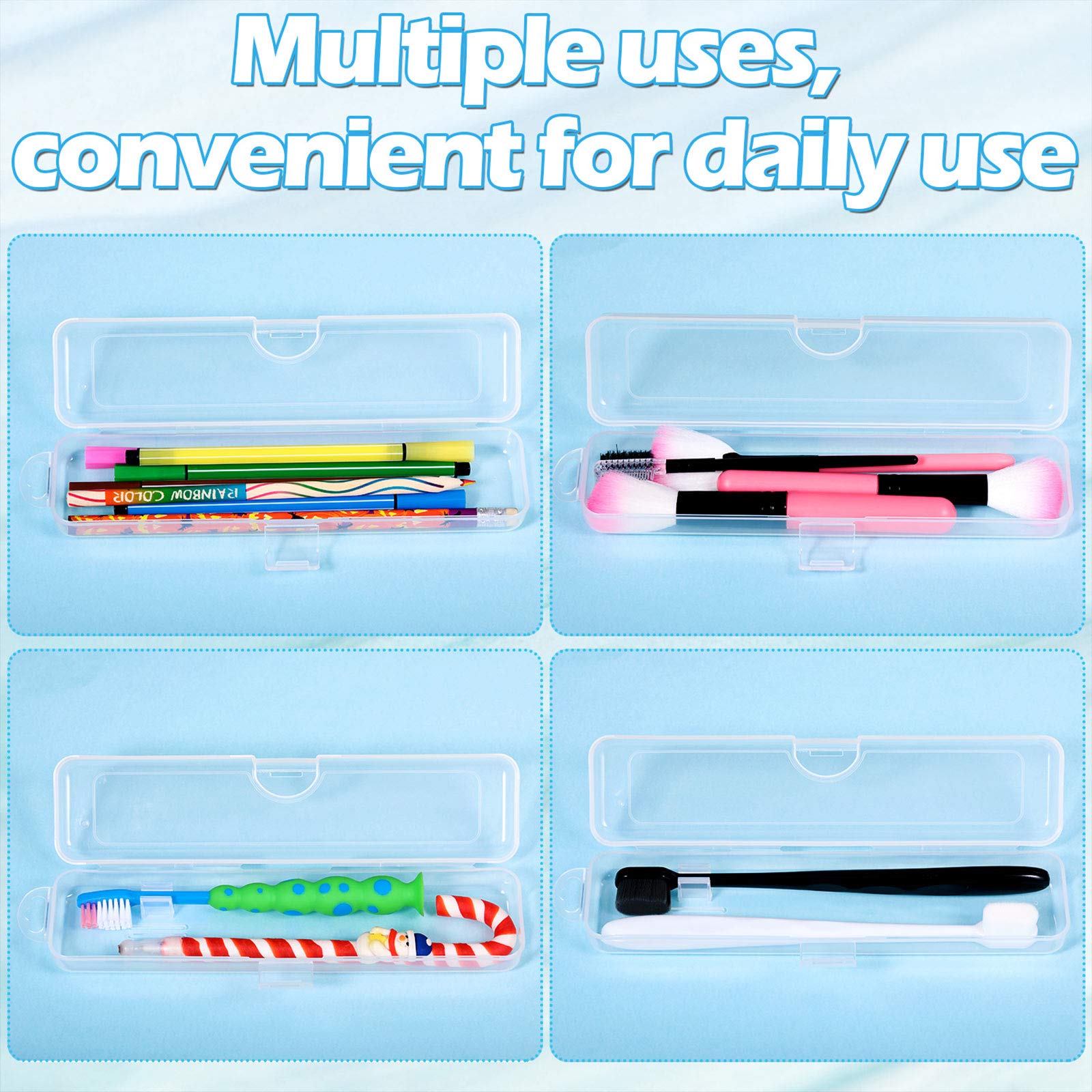 Amazon.com: 5 Pieces Portable Travel Toothbrush Case, Travel