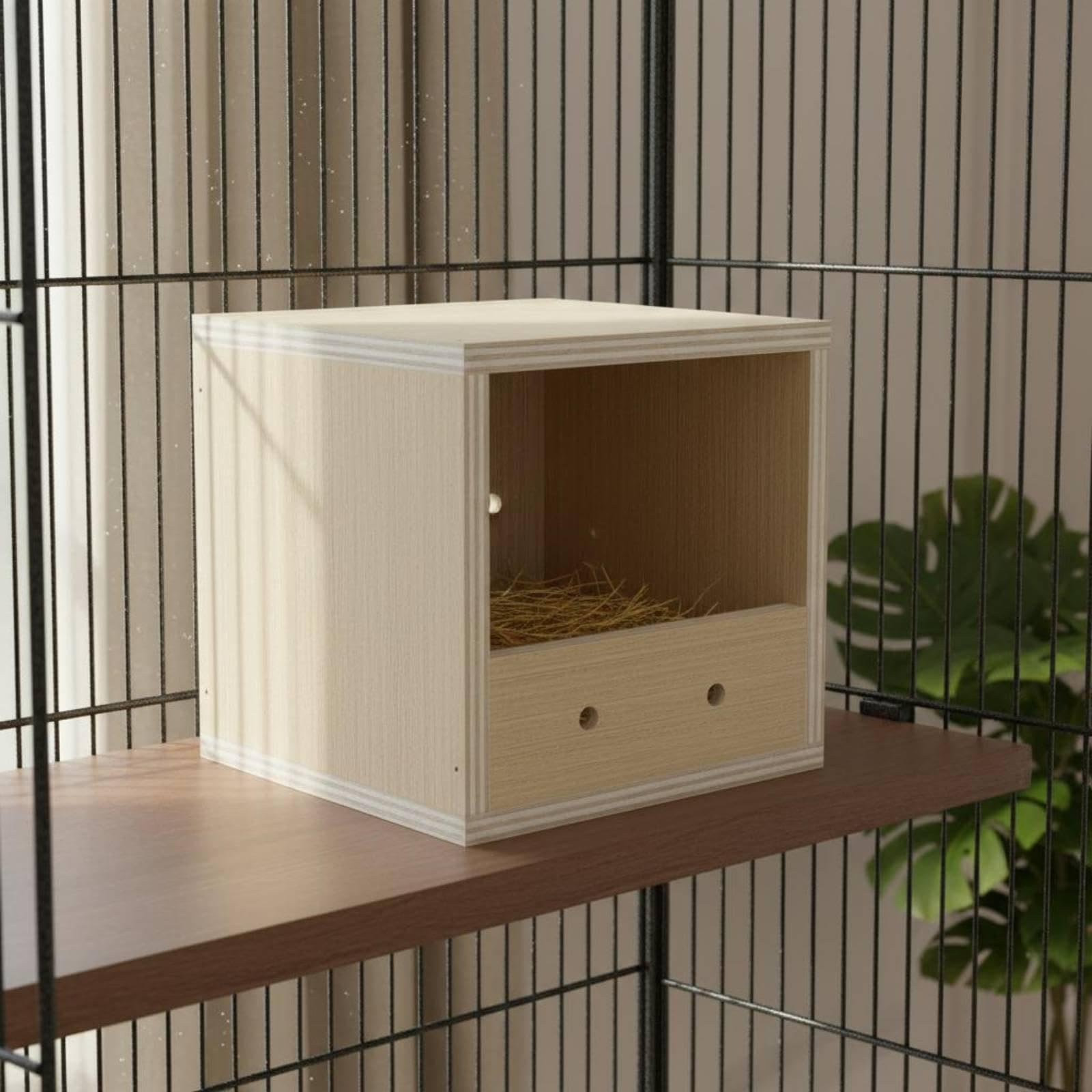 case study shop ウッドバード SINDEE WOOD BIRD CALANDIS Parrot Avian Shelter Breeding Use Wooden Bird Nest Box