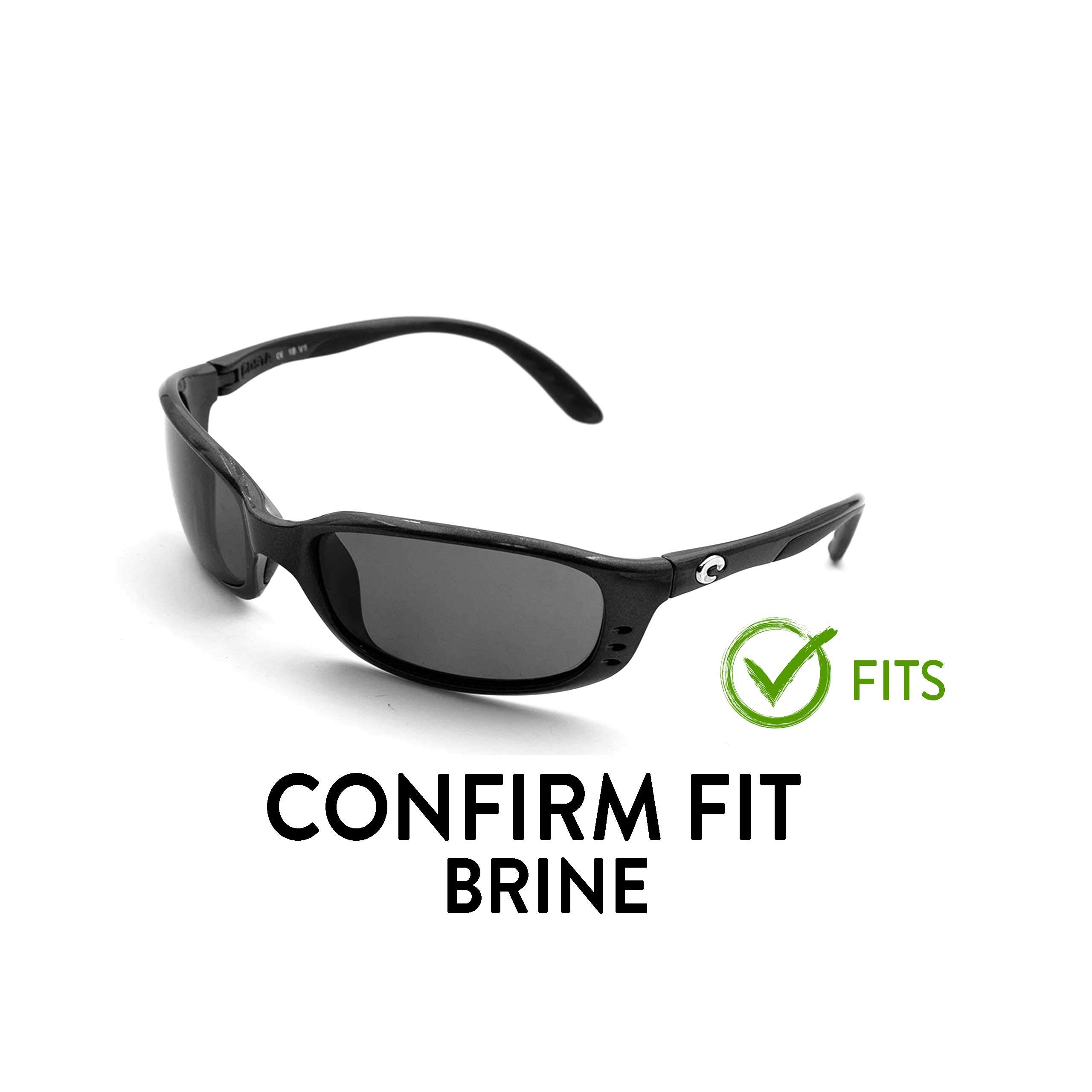 APEX Polarized PRO+ Replacement Lenses for Costa Brine Sunglasses (Deep Blue)