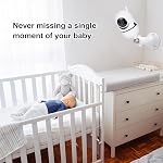 Adjustable Baby Monitor Mount for HelloBaby HB40/HB65/HB65TX/HB6550/HB6550 Pro/HB66/HB66 Pro/HB6339/HB6081/ANMEATE SM935E, Standard 1/4 Threaded Rods, Two Types of Mounting (Glued/Screwed)