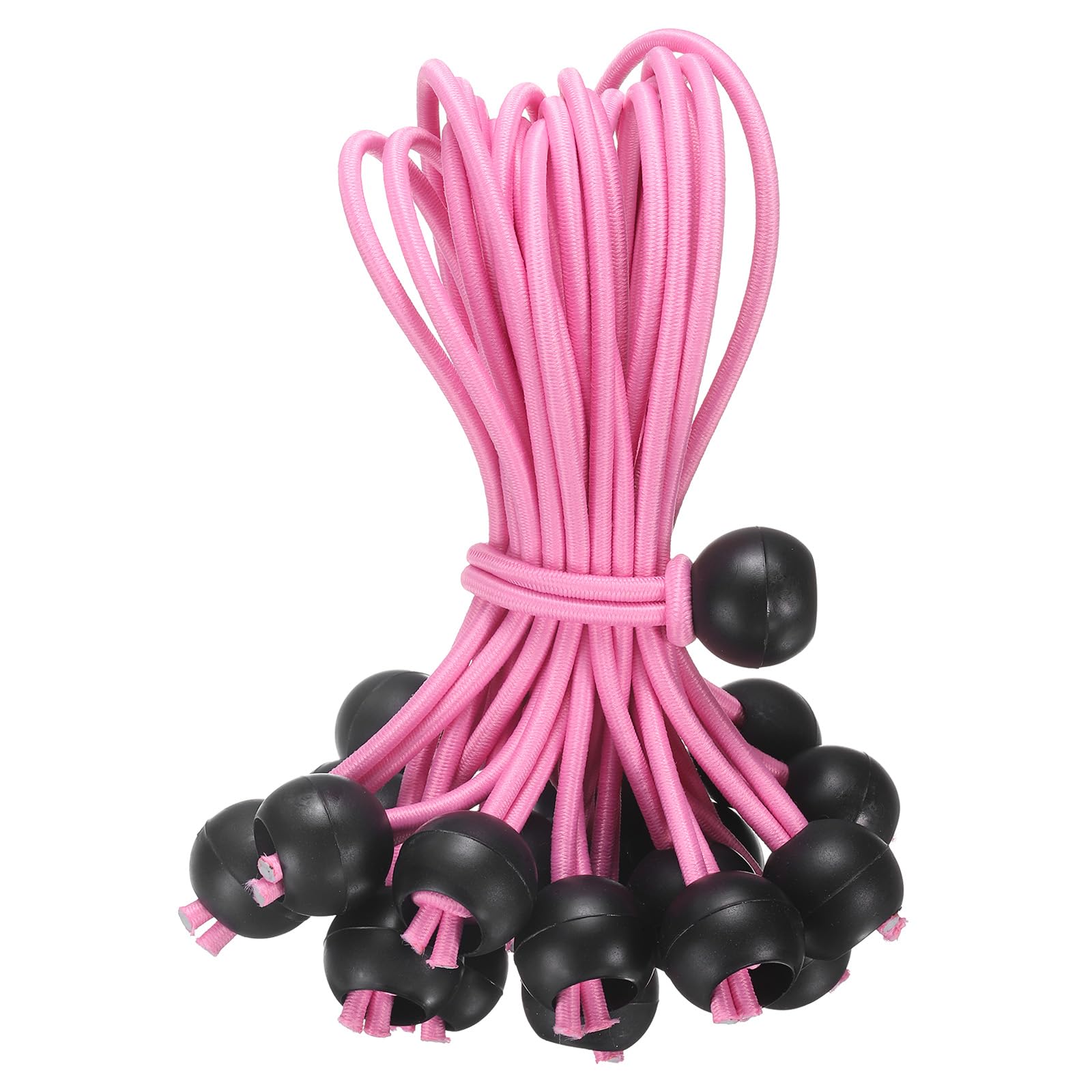 uxcell 6" Balls Bungee Cords, 30 Pcs Bungee Cords with Balls Elastic Tarp Tie Downs for Tents, Camping, Tarp, Posters, Expander Loops, Tarpaulin