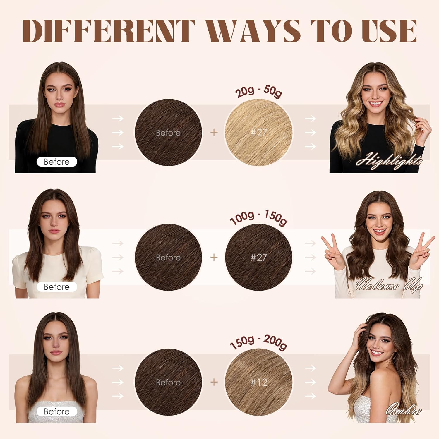 Hairro U Tip Hair Extensions Human Hair Pre Bonded Hot Fusion Keratin Nail Tipped Utips Ktip For Women 22 inch 25g 25 Strands #2R Dark Brown
