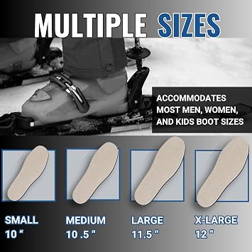 Boxum Ski Boot Shims 1/8 Inch Thick Polyester Inserts - Volume Reducer