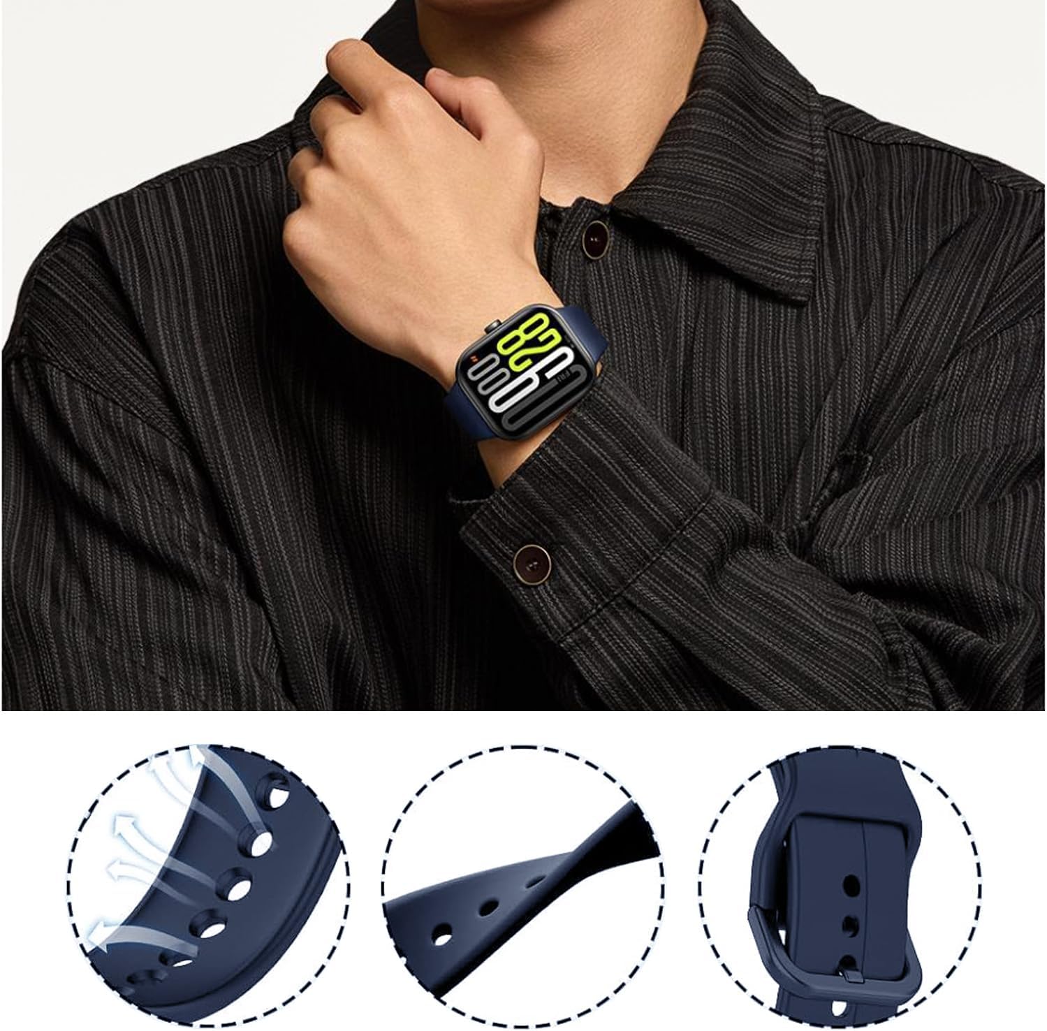 Straps Compatible for Xiaomi Redmi Watch 5 & Watch4 Bands for Women Men, [3 Packs] Soft Silicone Strap Replacement Wristbands for Mi Watch 5 & Watch 4 Bracelet Change Mi Band 8 Pro /9Pro Color pack-C image 2 of 8 B0F5BG5HYX