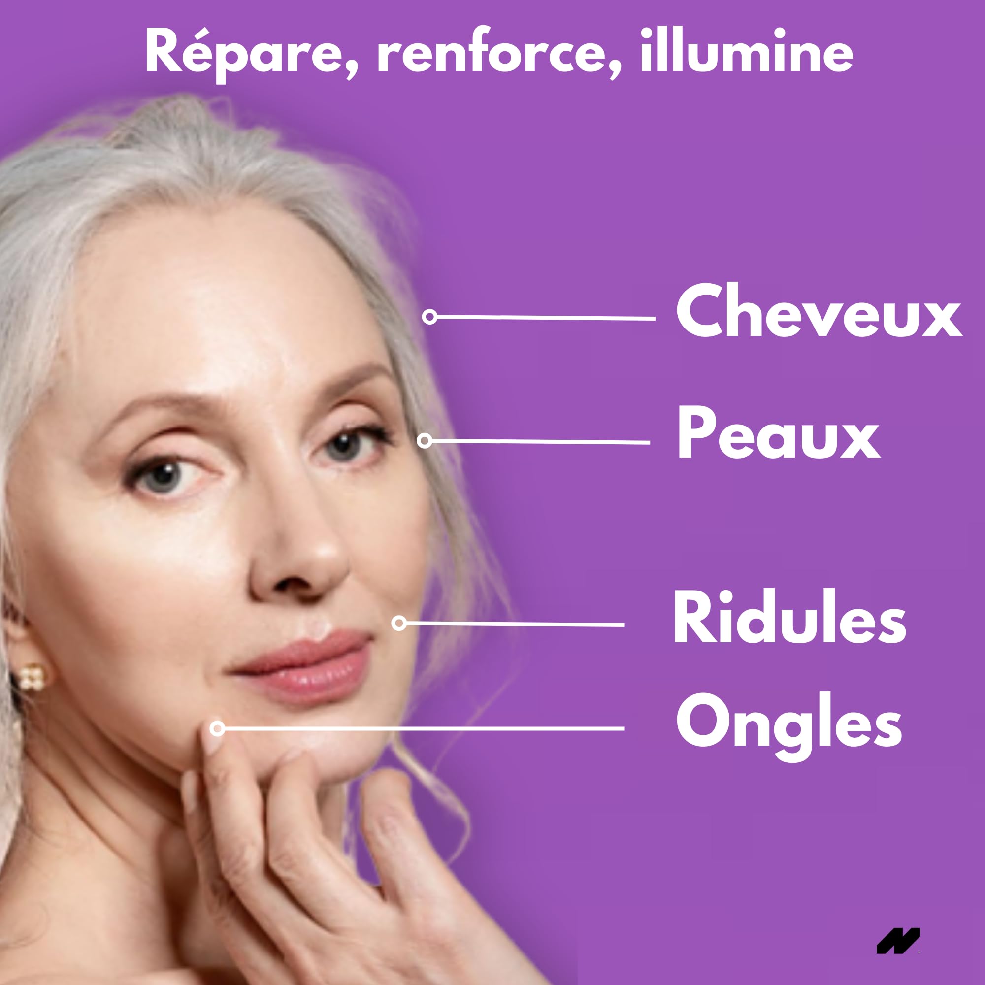 Collagène Marin Liquide Beauty 10 000mg | Peau, Cheveux, Ongles | Vitamine C, Biotine, Acide Hyaluronique | Peptides Type I & III | Haute Absorption | 500ml | Saveur Baies