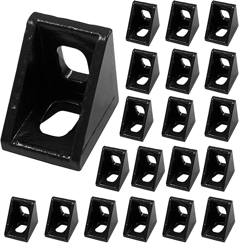 Miniatura 5 de 10 conectores de perfil de aluminio serie 2020, con 20 tuercas M5 T, 20 tornillos M5 y 1 llave, para perfil de extrusión de aluminio serie 2020,