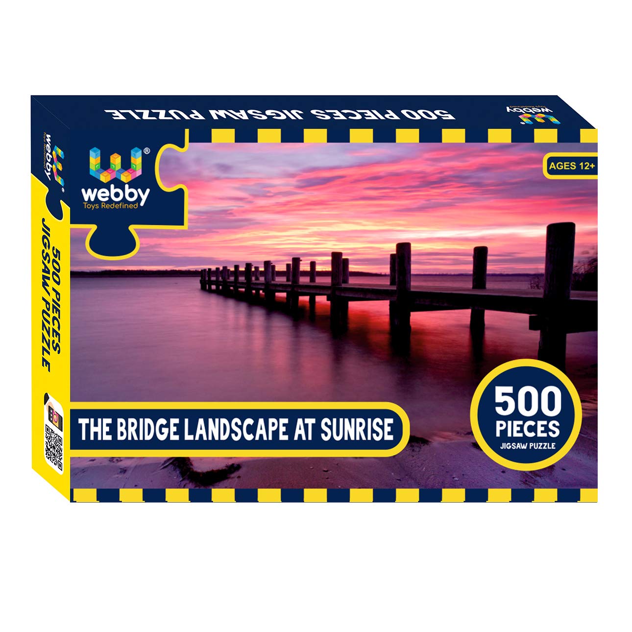 Webby The Bridge Landscape at Sunrise Jigsaw Puzzle, 500 Pieces
