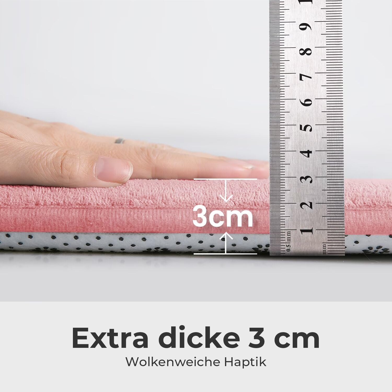 Krabbelmatte für Baby, 120×120×3CM Kinderteppich, rutschfest, | Weicher, Dicker Kinderteppich, Baby-Krabbelmatte, Rutschfester Untergrund, Schutz beim Spielen, Geeignet für Mädchen & Jungen