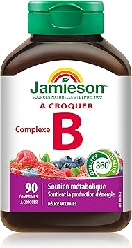 Jamieson Delicious Chewable Formula B Complex Berry Bliss 90 Tablets