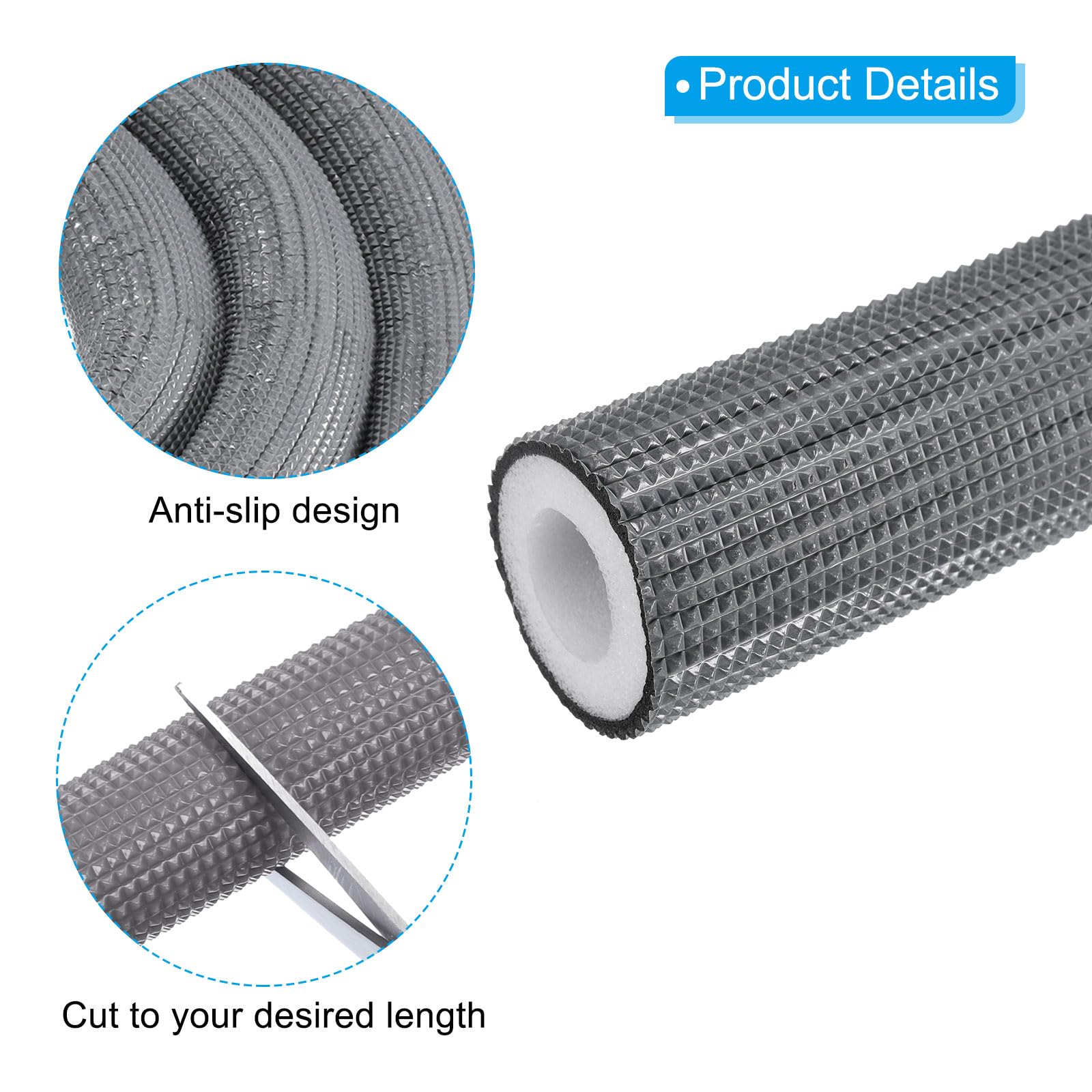 PATIKIL 19mm ID x 10mm T x 1.8m Pipe Insulation Tubing - Image 4