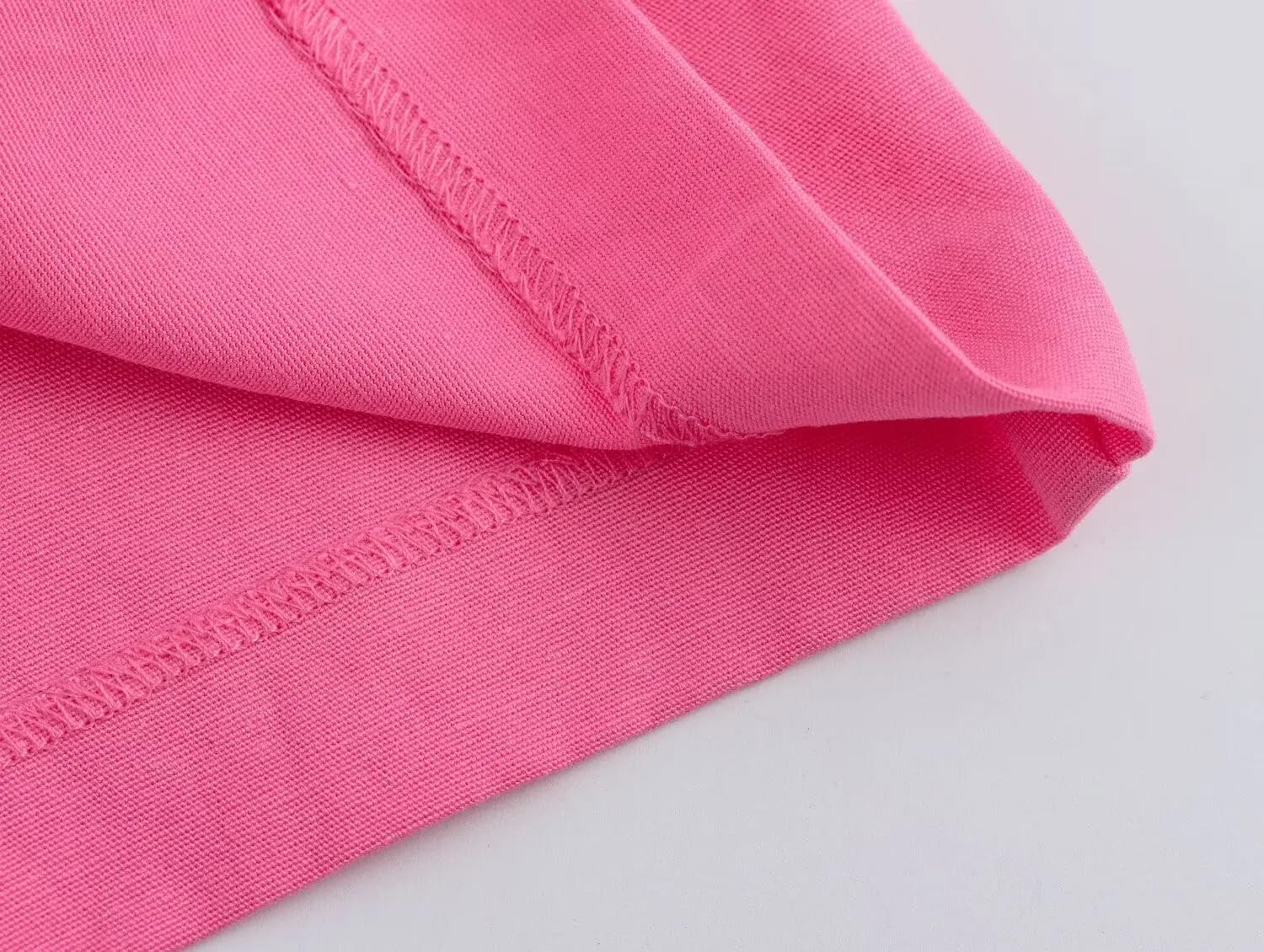 Pantalones cortos de cintura alta para mujer, color rosa, caqui, S