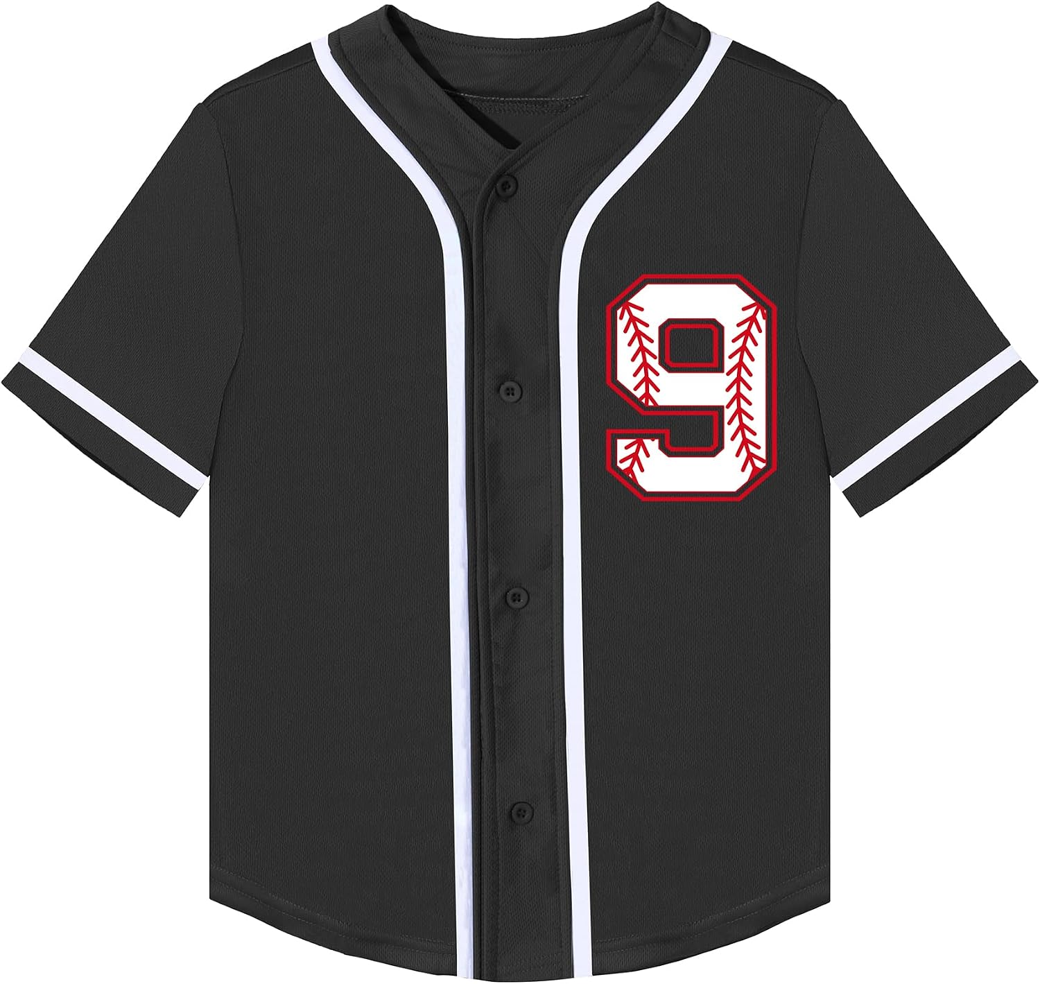 Kids Baseball Jersey Birthday Boy Shirt Birthday Outfit Personalized Sport Party Tee 7-10 Years Old
