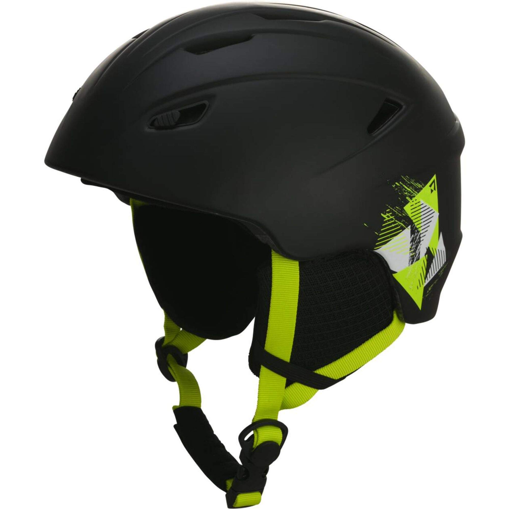 TECNOPRO Dziecięcy kask narciarski Pulse JR HS-016, czarny/żółty, S