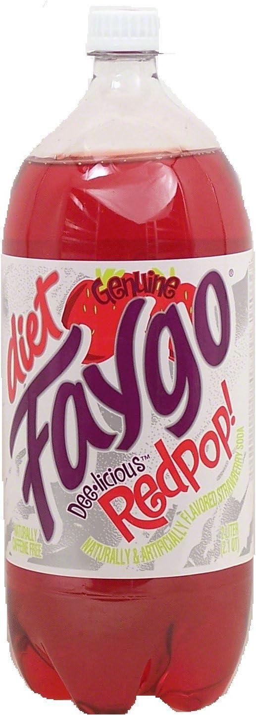 Redpop diet strawberry flavor soda, 2-liter plastic bottle