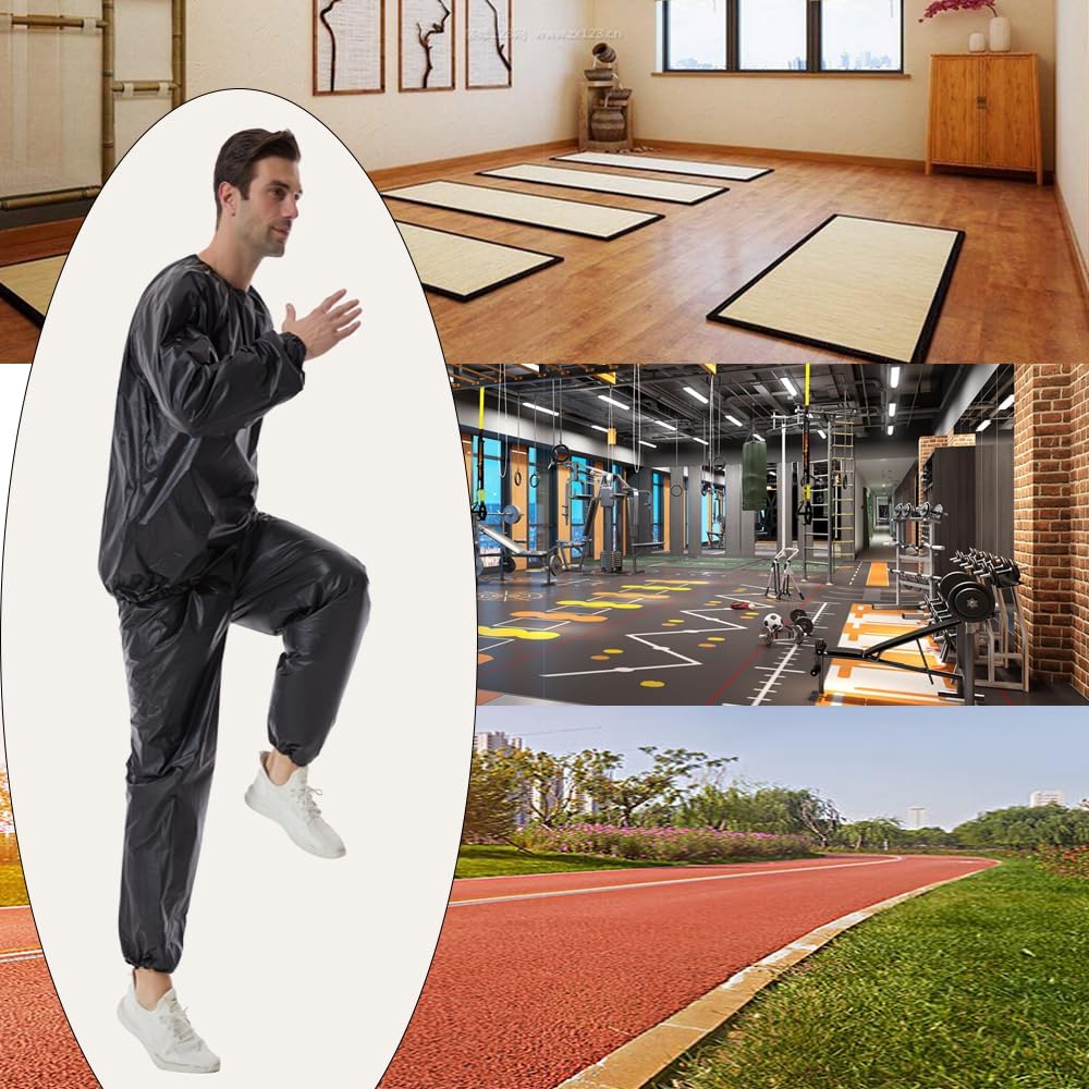 DawnBreak Sauna Sweat Suit for Women/Men Exercise Weight Loss Gym Fitness Workout - Image 3
