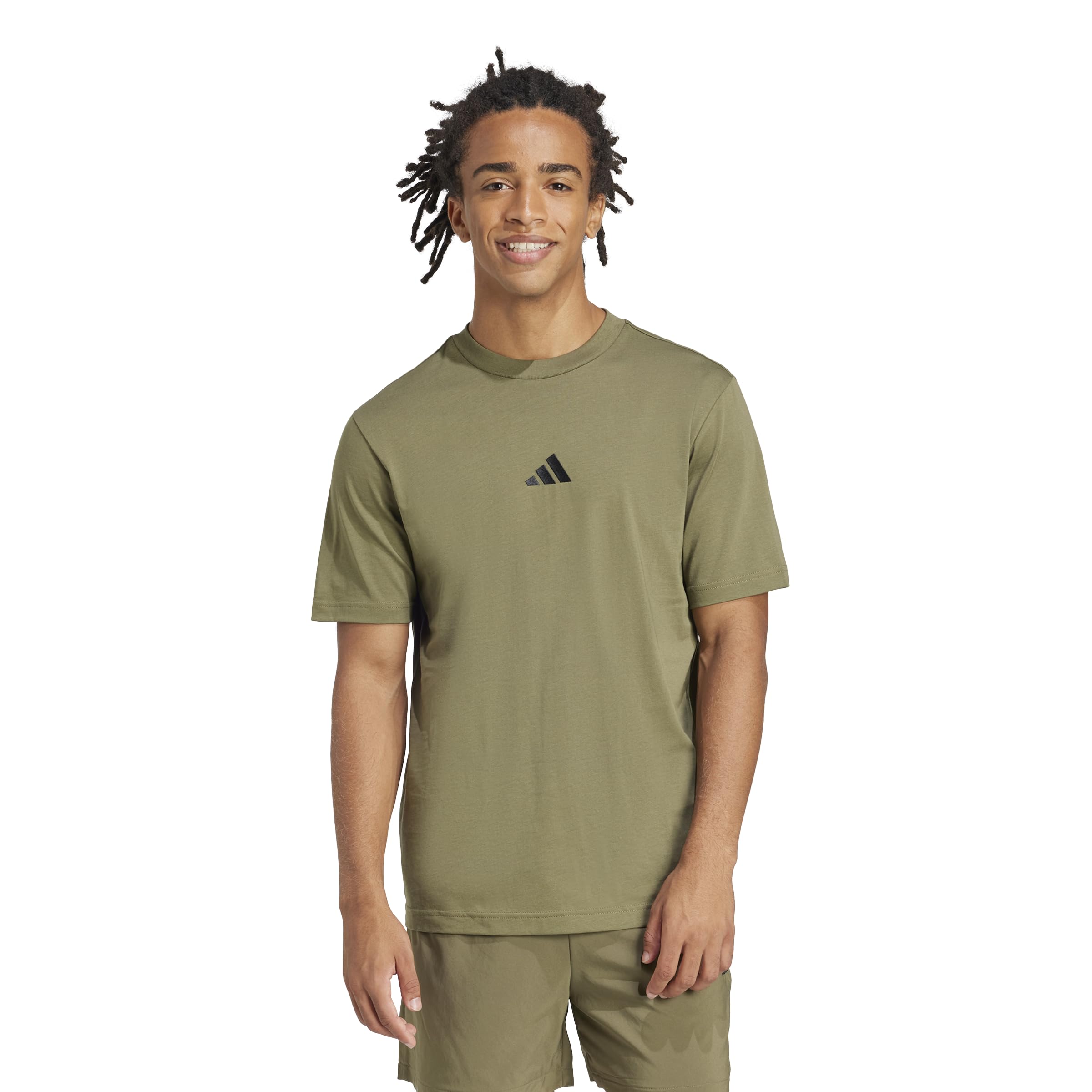 adidas Essentials Small Logo Single Jersey T-Shirt Mężczyźni Essentials Small Logo Single Jersey T-shirt