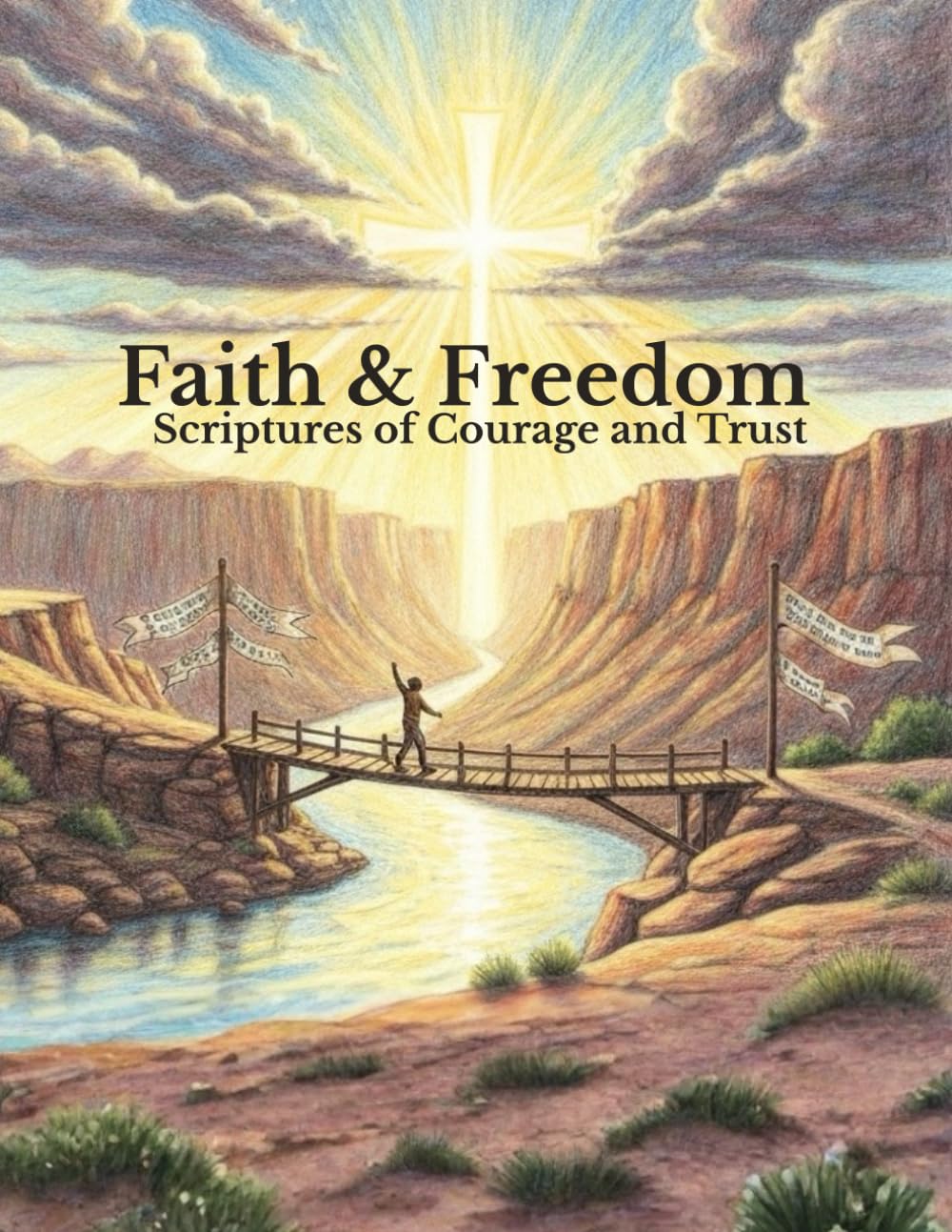 Faith & Freedom: Scriptures of Courage and Trust (The Christian Adult Coloring Series)