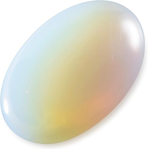 Miniatura 24 de KALIFANO Palm Stone with Healing & Calming Effects - AAA+ Grade High Energy Worry Stone with Information Card - Reiki Crystal Used for Courage