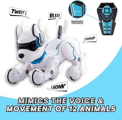 Miniatura 2 de Robot de control remoto para perros con función táctil y control de voz robots de perro RC juguetes para niños de 3 4 5 6 7 8 9 10 años en adelante
