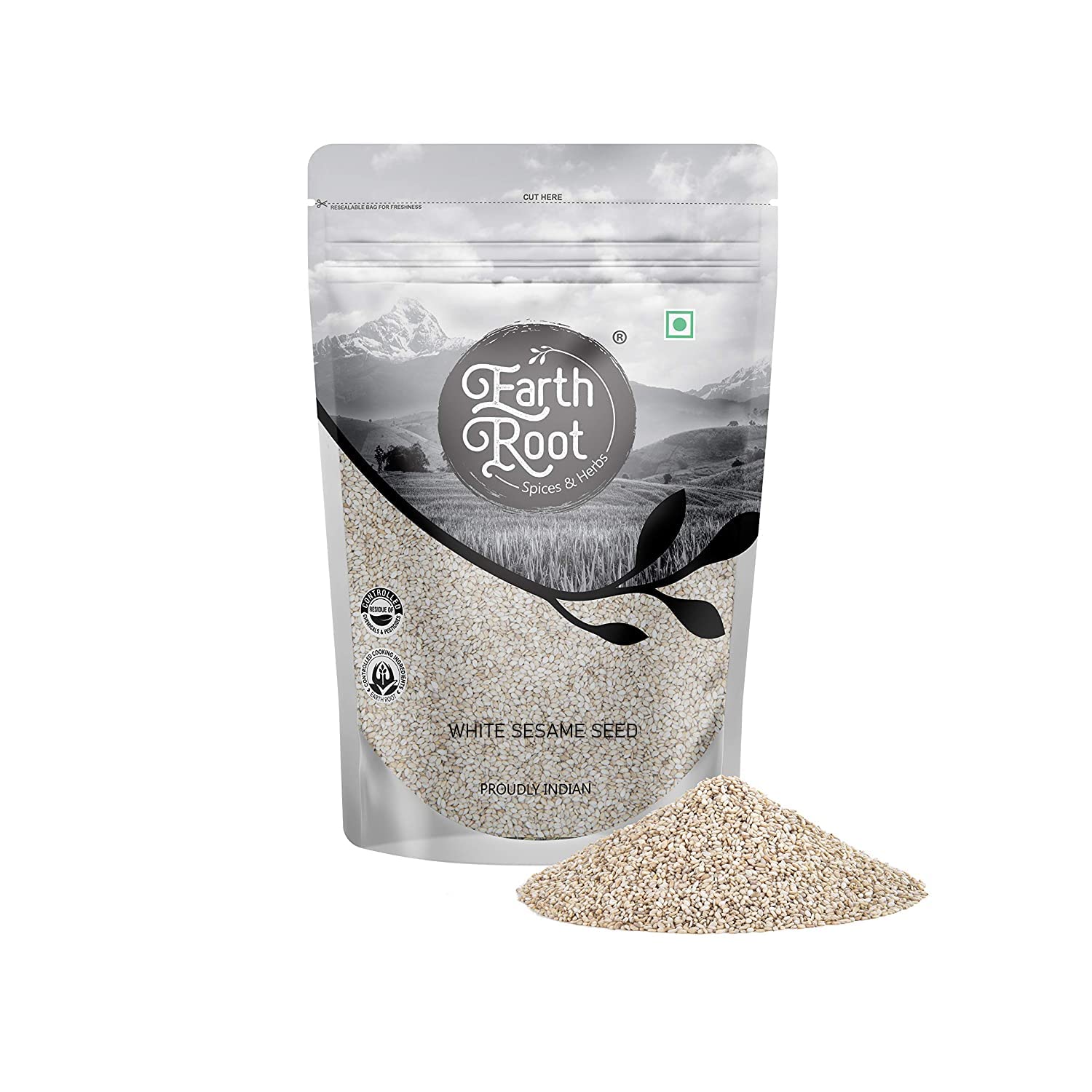 EarthRoot Natural White Sesame Seeds | White Till | Everyday Essentials Indian Spices | Rich in Antioxidant | 200 gm (B07ZJH67XN) Amazon Price History, Amazon Price Tracker