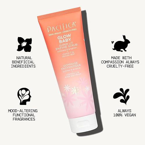 Miniatura 20 de Pacifica Beauty Glow - Juego de lavado facial iluminador y enzima para bebé, cuidado de la piel, vitamina C, ácido glicólico, vitamina E, limpiador