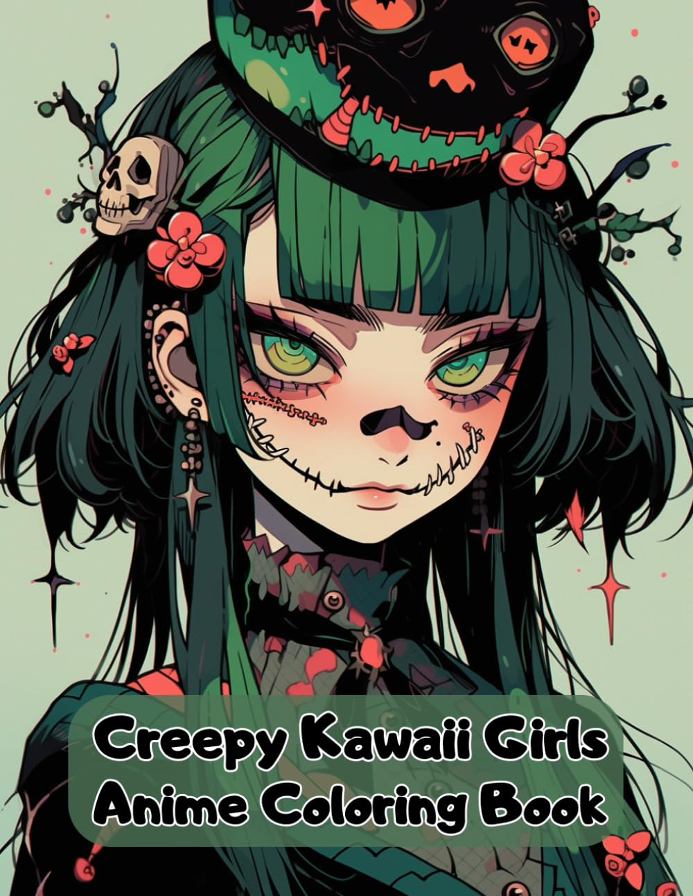 Creepy Kawaii Girls Anime Coloring Book: Cute Horror Girls To Color For Teens & Adults