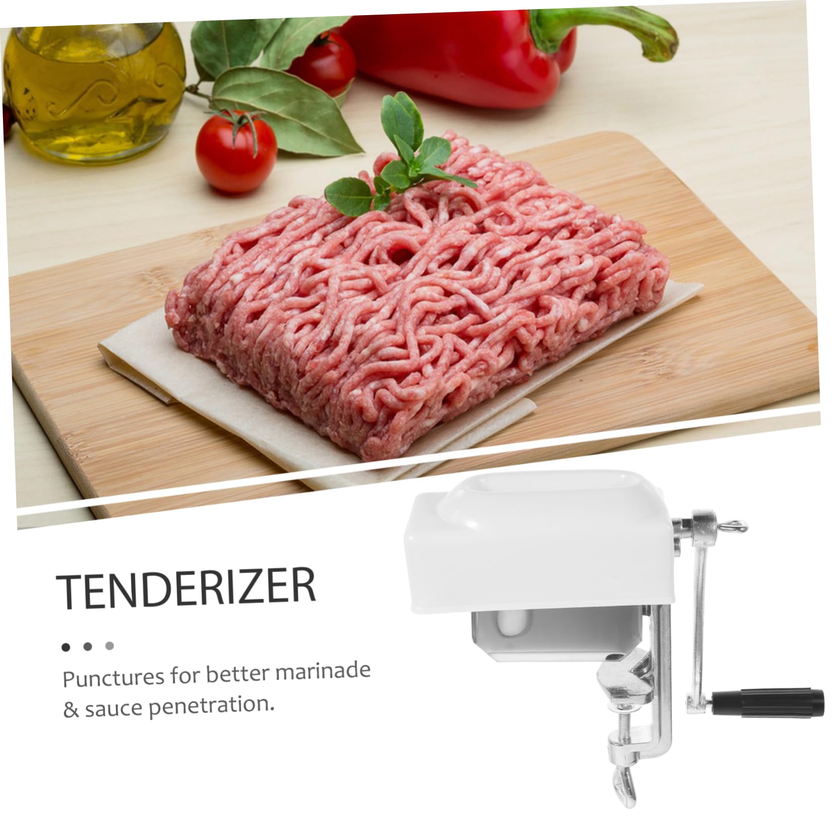 HEMOTON Fleischklopfer für Steak, Schweinefleisch, schnell lose Nadeln, Steak, Schweinefleisch, Zartmacher, Küchenhelfer