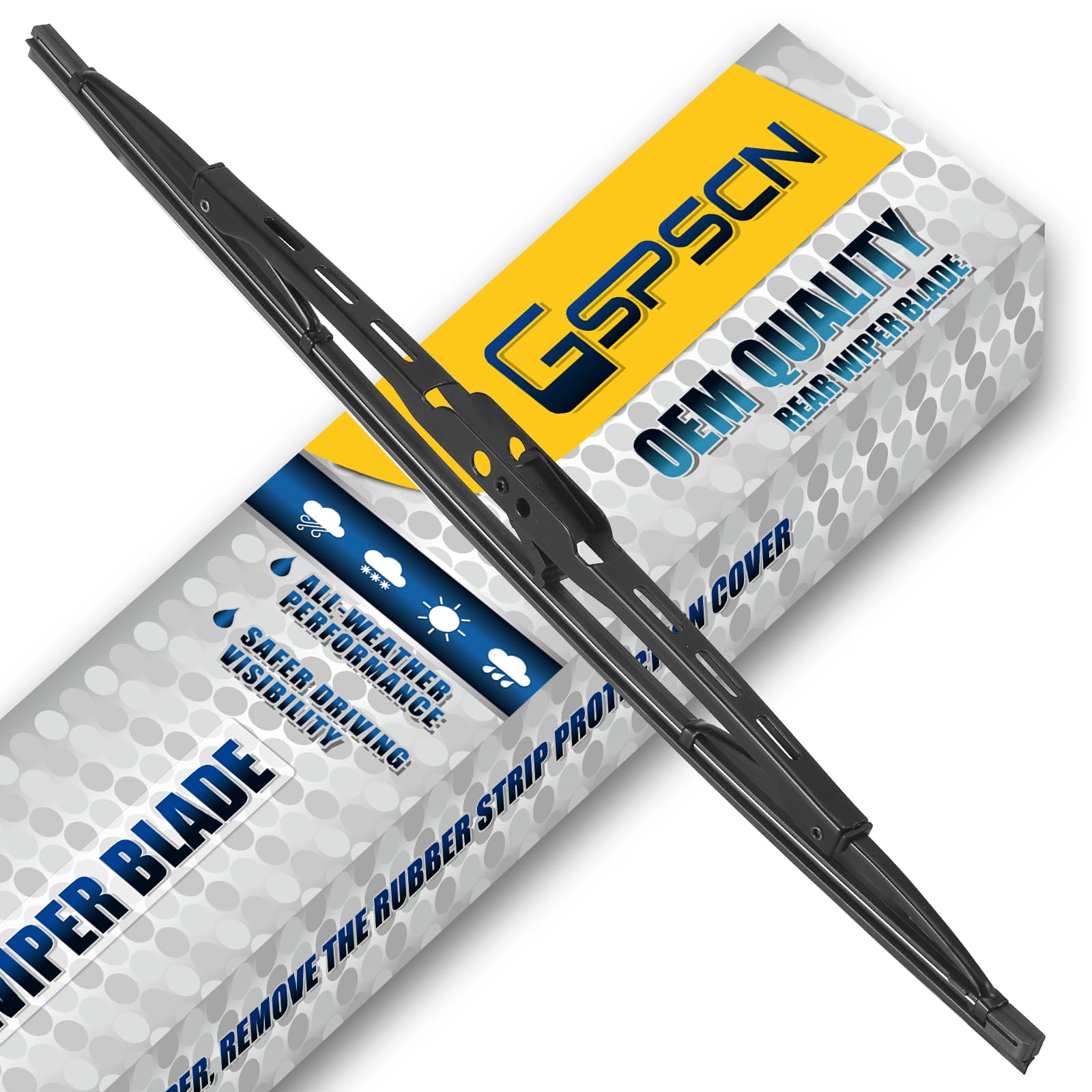 16" Rear Wiper For Dodge Grand Caravan 2020-1996 /Chrysler Town Country 16-00 /GMC Envoy 06-02，Yukon 06-00 /Ram CV 15-12 /Honda CRZ 16-11 /Ford Expedition 2007-1999 Back Windshield Wiper Blade(16-1)