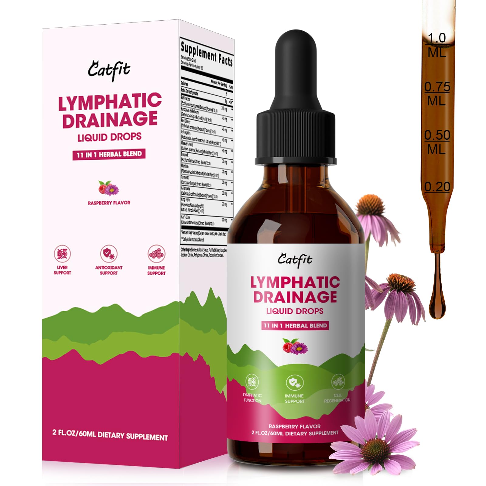 Catfit 11-in-1 Lymphatic Drops