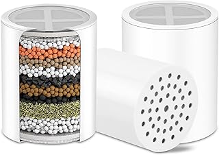 Shower Filter Replacement compatible with HOPOPRO NBC News Recommended Brand 18 Stages Shower Filter Replacement- Filters Chlorine -3 Pack