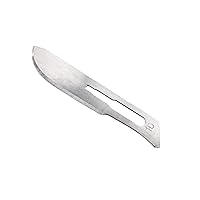 Vista 7 de Cynamed Caja de 100 cuchillas estériles de bisturí de acero al carbono envueltas individualmente en papel de aluminio